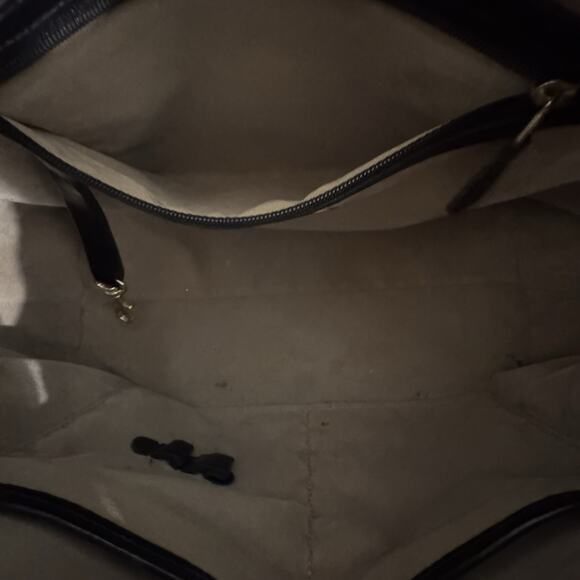 Brahmin Womens Handbag Black Brown Leather Hobo Purse 15x7x5 - Picture 7 of 7